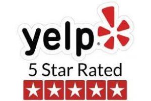 Yelp 5 Star Rated - Badge
